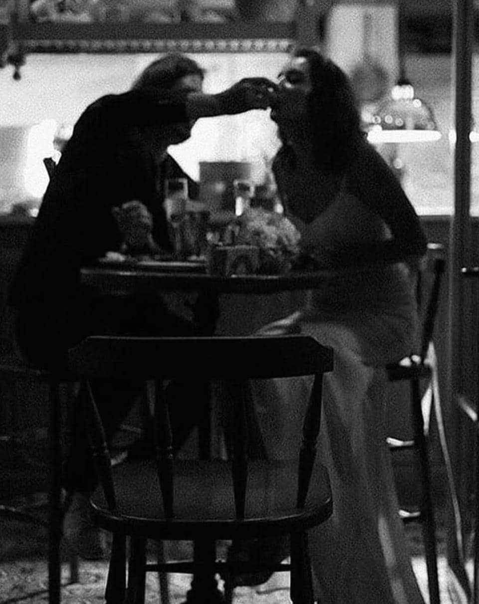 Dinner, black and white